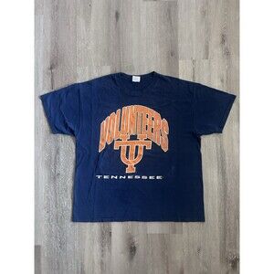 Vintage 90s Champknit For Team Hanes Tennessee University XX-Large Blue T-shirt